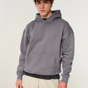 Hollister Charcoal Hoodie for Men